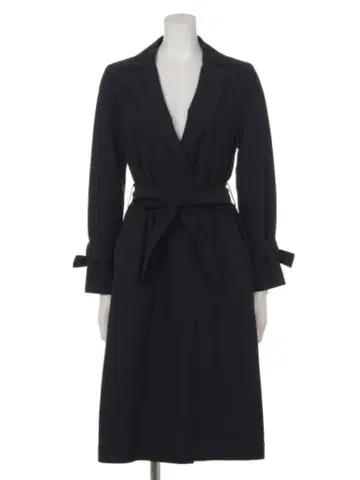 저스길리티 네이비 코트 트렌치코트 리본 가을 클리닝