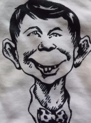 하나뿐인 60s 빈티지 맨투맨 낙서 손그림