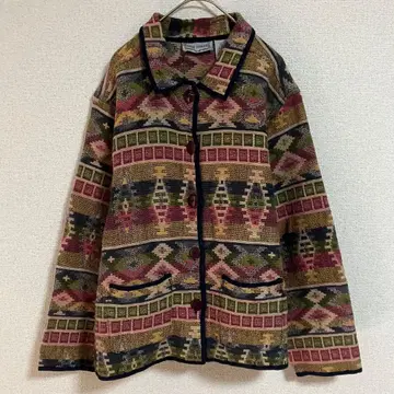 JANE ASHLEY 자켓 고블랑 직조 긴팔 겨울 상품 XL 사이즈