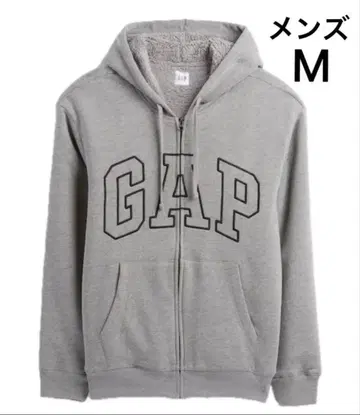 [ 미사용 택 포함 ] GAP 갭 로고 보아 안감 집업 후드티 M 남성용