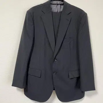 windsel 남성용 수트 포멀 세트 블랙 스트라이프