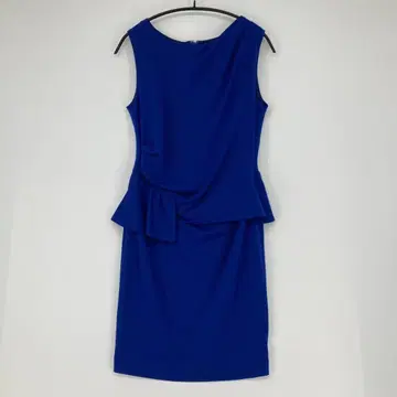 LD prime 슬리브리스 페플럼 원피스 블루