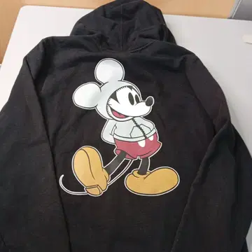 TOMMY x Disney 미키마우스 풀 집업 후드티 XL 블랙