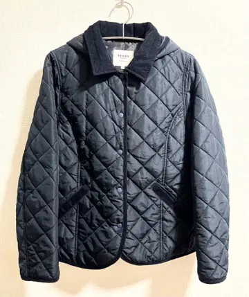 BEAMS HEART 퀼팅 후드 블루종 아우터 겨울 의류 방한용품