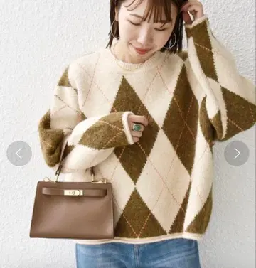 SHIPS 아가일 크루넥 풀오버