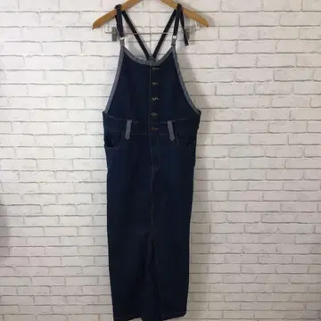 11.7 h682 LARU 오버롤 스커트 데님 L 면