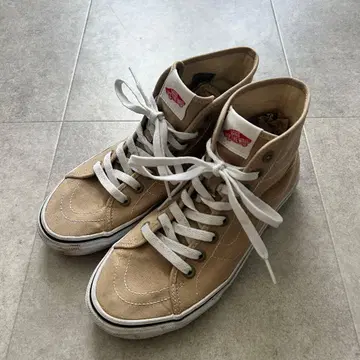 VANS 반스 스케이트 하이 네이비 베이지 24.5cm