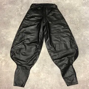 도라이치 초초롱팔분 올 가죽 비계공 팬츠 레어템 천연 가죽