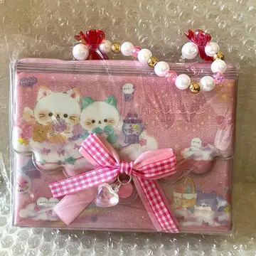 시마연가 고양이 반짝이 비즈 펄 백 씰북 씰 바인더