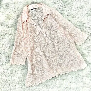 꽃무늬 올 패턴 USA제 venezia jeans 시어 셔츠 스키퍼