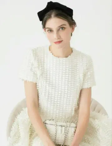 [컨디션 최상] 트루 바이 마리코 오이카와 반팔 블라우스 상의