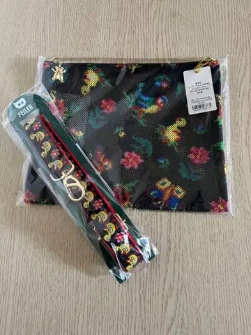 FEILER 하이디 D링 메쉬 파우치 숄더 스트랩 블랙