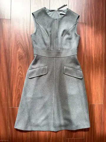 폭시 뉴욕 A라인 원피스 그레이 38