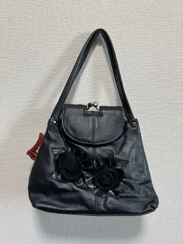 새상품 쇼와 레트로 천연 가죽 가마구치 핸드백 가죽 일본 의류 기모노 걸