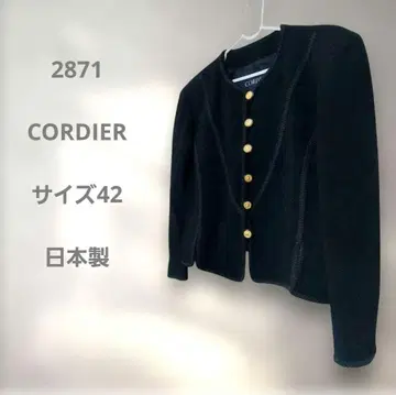 CORDIER 블랙 테일러드 자켓 골드 버튼 사이즈 42 LL XL 빅