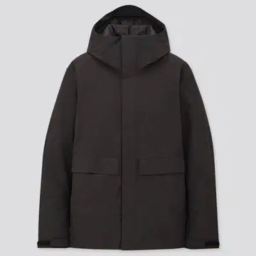 유니클로 하이브리드 다운 스노우보드 후드티