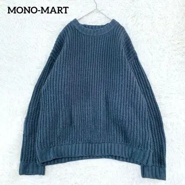 [ 모노마트 ] 오버 사이즈 니트(L) 루즈핏 스웨터 와플 하이 게이지