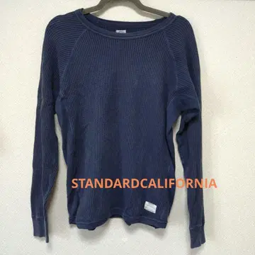 STANDARD CALIFORNIA 네이비 긴팔 티셔츠