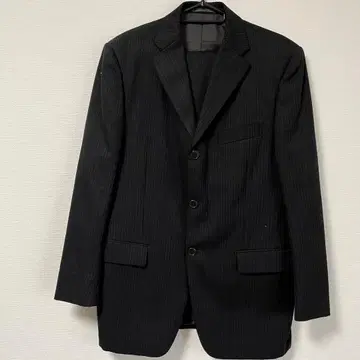 가르송 아담스 수트 세트 포멀 비즈니스 블랙 스트라이프