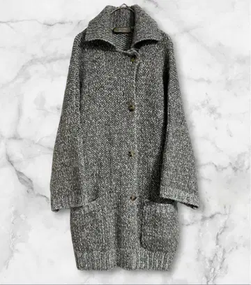 치비디니 그레이 니트 가디건 모 62% 캐시미어 24%