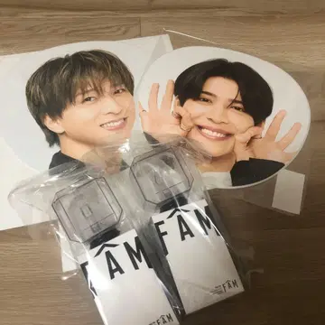 응원봉 2개와 부채 세트