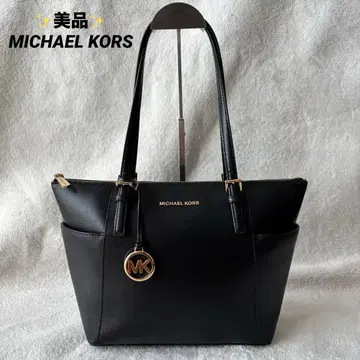 새상품급 MICHAEL KORS 마이클코어스 가죽 토트백 블랙