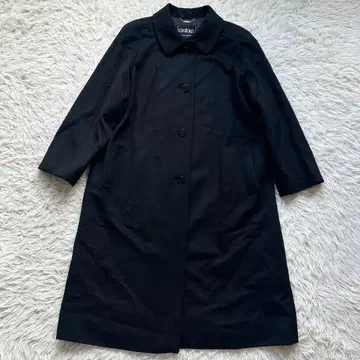 새상품급 [ 캐시미어 100% ] 롱 코트 A라인 블랙 블랙 일본제