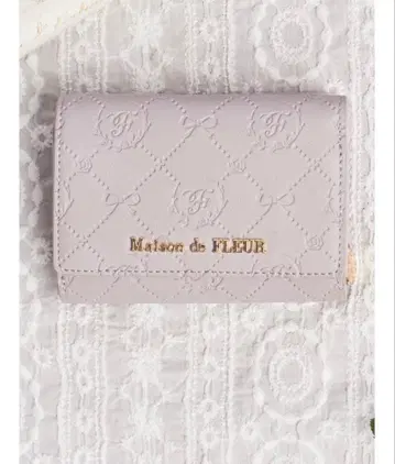 메종 드 플뢰르 EC 한정 컬러 모노그램 지갑 3단 폴더형 지갑 라벤더