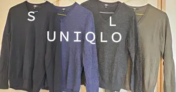 UNIQLO 니트 스웨터 4색 세트 S와 L