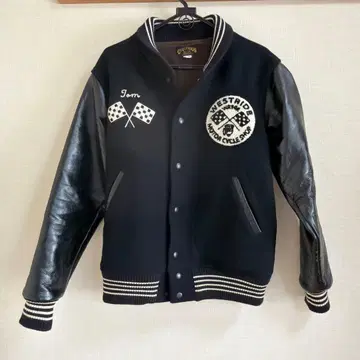 WESTRIDE 웨스트 라이드 바시티 자켓 블랙 사이즈 38