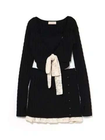 Sasha lace set up black