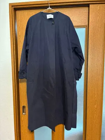 젬블 네이비 롱 코트