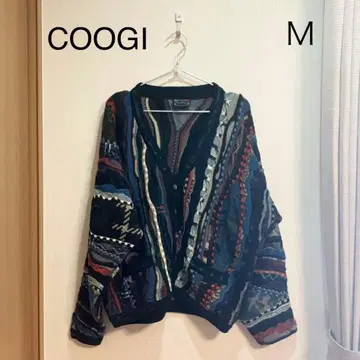 0143 COOGI 3D 니트 가디건 M 사이즈