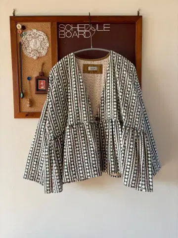 사루체 인도 코튼 자켓 블라우스 사루체