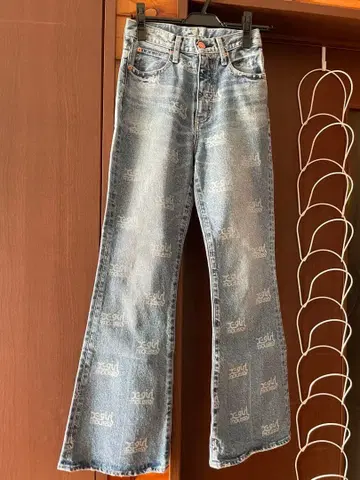 MOUSSY 콜라보 xgirl 부츠컷 데님 라이트 블루