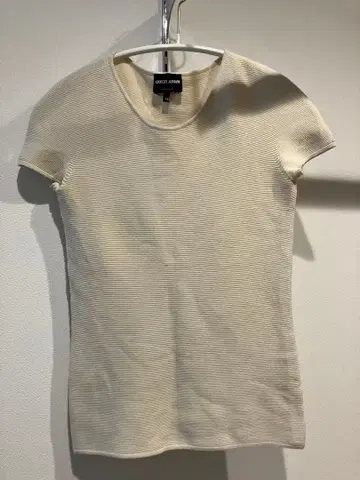 Giorgio Armani 반팔 니트 크림 38