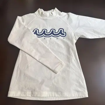 muka marine 화이트 긴팔T셔츠 모크넥