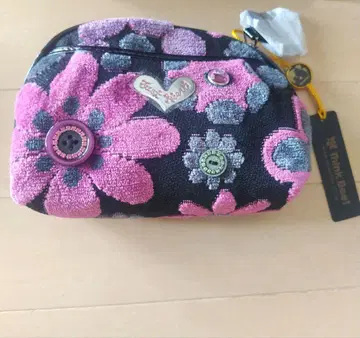 Think Bee! 꽃무늬 파우치 블랙/핑크/그레이