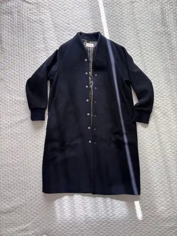 NuMe 누메 네이비 울 롱 코트