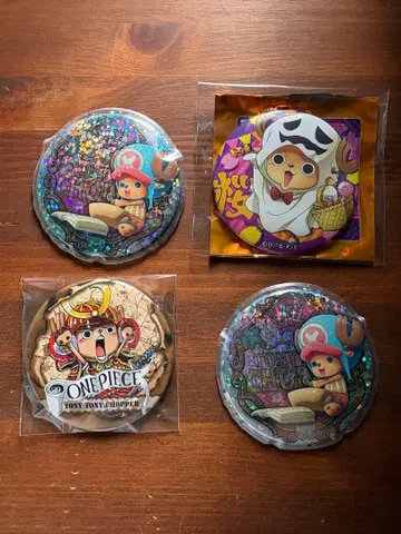 원피스 토니토니 초파 캔뱃지 4개 세트