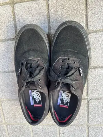 VANS POP CUSH 블랙 스니커즈