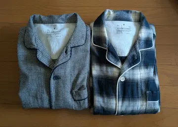 신사 겨드랑이에 솔기가 없는 플란넬 긴팔 파자마