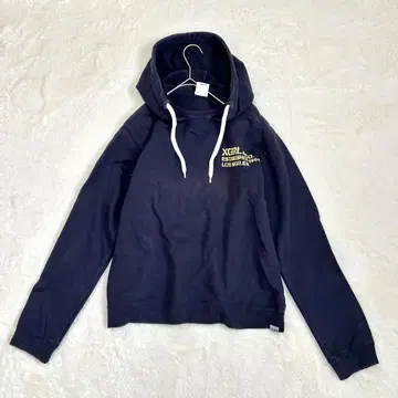 Xgirl 로고 프린트 후드티(L) 맨투맨 루즈핏 네이비