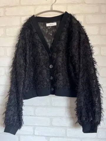 시어 프린지 가디건 새상품급