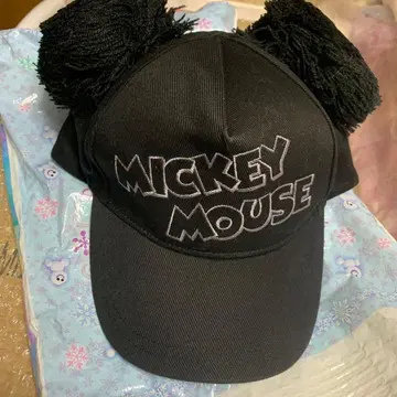 미키마우스 폼폼 캡 블랙