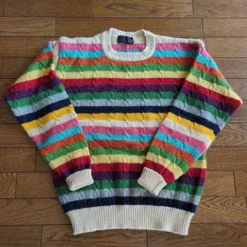 ELECTRIC CABARET 멀티 컬러 스트라이프 스웨터 사이즈 2