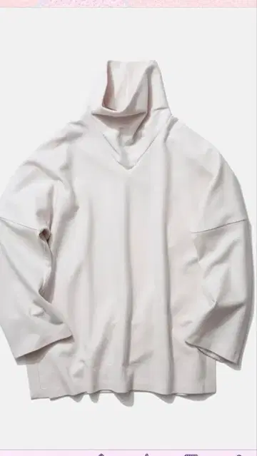 택 포함 새상품 ATON CLOUD MELTON JERSEY 01