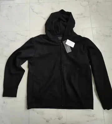 UNITED TOKYO SUEDE 종이상자 지퍼 후드티 BLACK