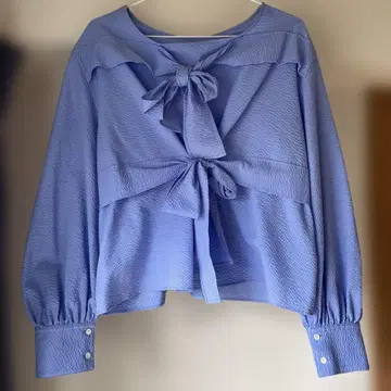 저널 스탠다드 리본 축구 블라우스