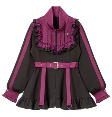 DearMyLove 십자가 저지 원피스 보라색 x 블랙